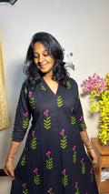 BLACK BLOSSOM ALINE MAXI