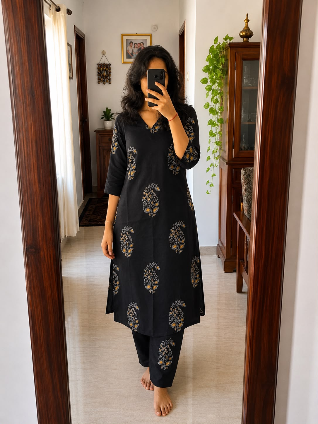 BLACK FLORAL COORDS