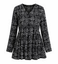 BLACK PEPLUM TOP